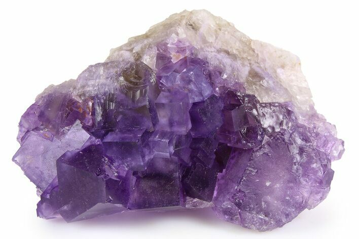 Purple Cubic Fluorite Crystal Cluster - Cave-In-Rock #260300